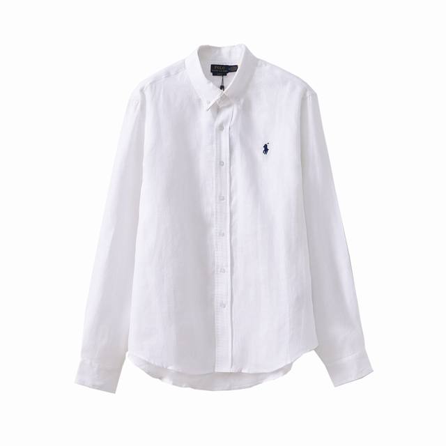 New arrival! Ralph Lauren's new summer linen shirt for men and women, loose fit