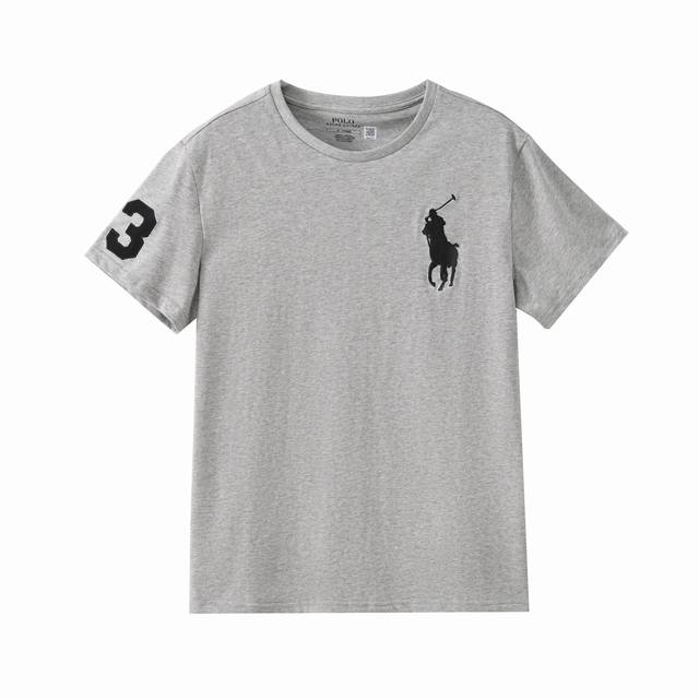 New arrival! Ralph Lauren's new warhorse embroidered round neck T-shirt, unisex
