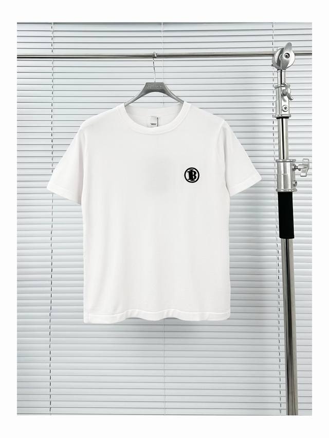 BURBERRY ICE SILK SHORT SLEEVE BLACK WHITE M- Xl Burberry Burberry Bbr Limited E