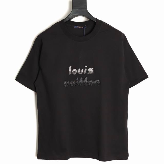 Louis Vuitton Lv 25Ss Fantasy Beaded Heavy-Duty Short-Sleeved T-shirt Customized