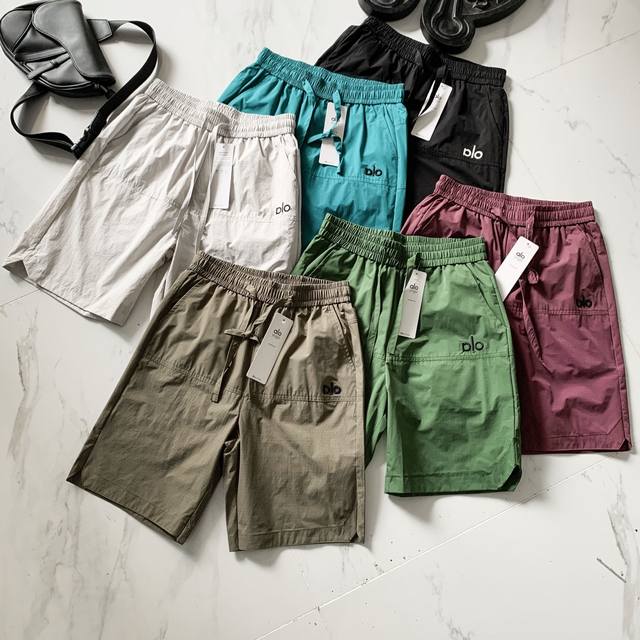 2025 Spring and Summer New Alo Accolade Short Casual Embroidery Shorts Unique em