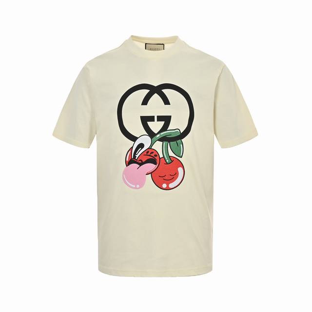 Gucci 24Ss Cherry Embroidery Short Sleeve Fabric: Specifications: Lamborghini wi