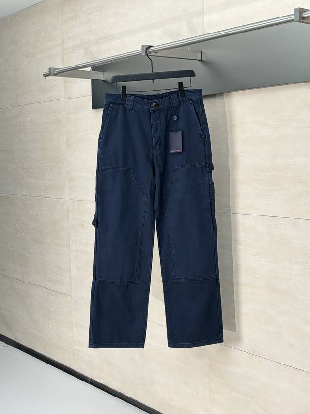 Lv Louis Type Ll Dyed Denim Logger Pants This style is garment-dyed to create a