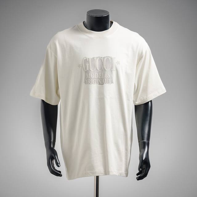 Gucci Gucci 24Ss star label printed short-sleeved T-shirt Color: monochrome High