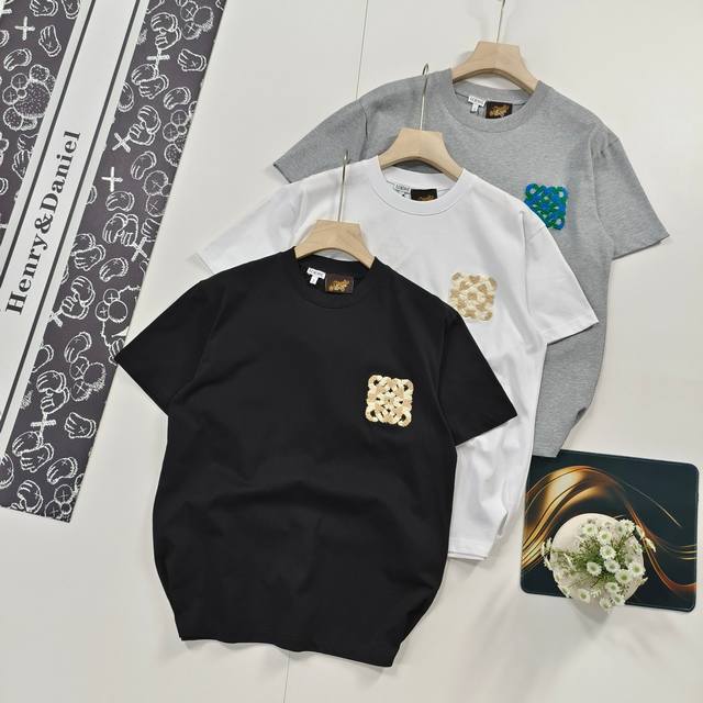 Size Xs-LSelected good products Loewe short-sleeved T-shirt with three-dimension