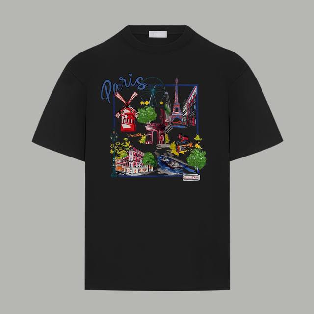 Dior Dior official website same style City Garden series letter logo printed dou