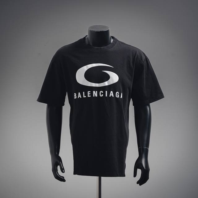 Balenciaga Balenciaga 25Ss White Ring Logo Printed Short Sleeve T-shirt Size: S-