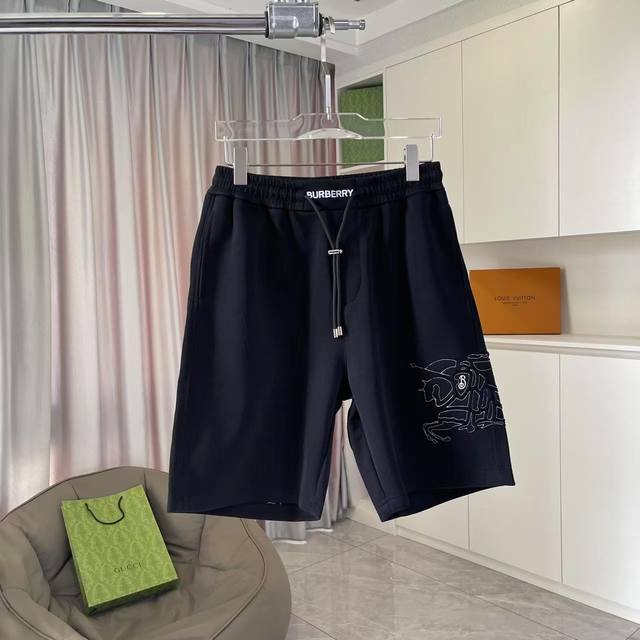Bur Burberry 2025 summer new shorts personalized letter logo embroidery custom f
