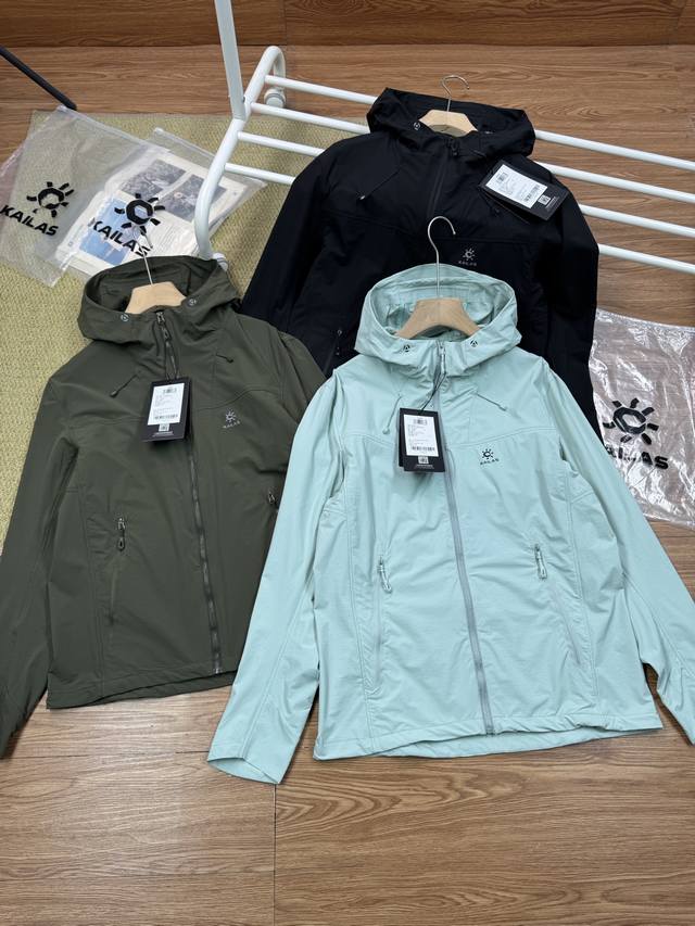 Kailas M8-Lt series! 2025 Summer New Men's Hooded Soft Shell Jacket Splash-proof