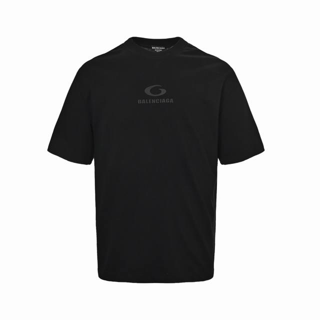 Balenciaga 25Ss ring embossed letter logo short sleeves The fabric is made of 28