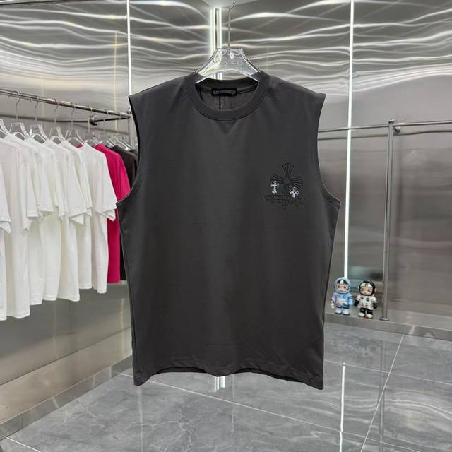 Ch Chrome Hearts 2025 Summer New 260g Sleeveless Vest Personalized Printing Unis