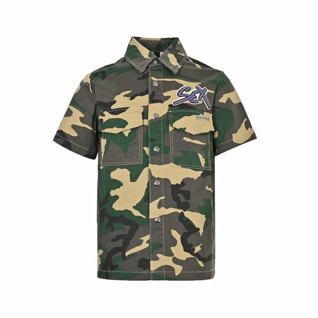 Chrome Hearts Chrome Hearts 25Ss Camouflage Set Denim Short Sleeve Shirt Purchas
