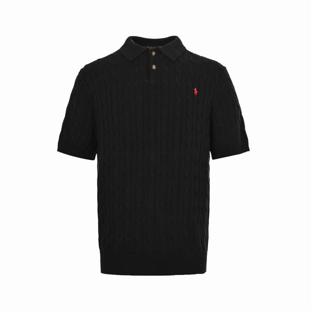 Ralph Lauren Ralph Lauren Cable Collar Sweater with Pony Embroidery Polo Short S