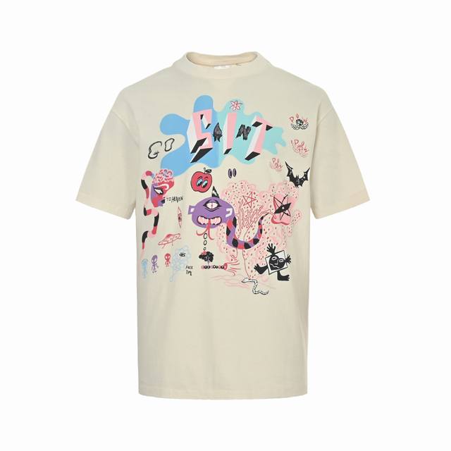 Saint Michael 25Ss cartoon abstract monster print short sleeves The overall fabr