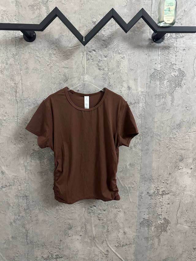 Coffee color Lululemon All It Takes Nulu fabric ribbed moisture-wicking comfort