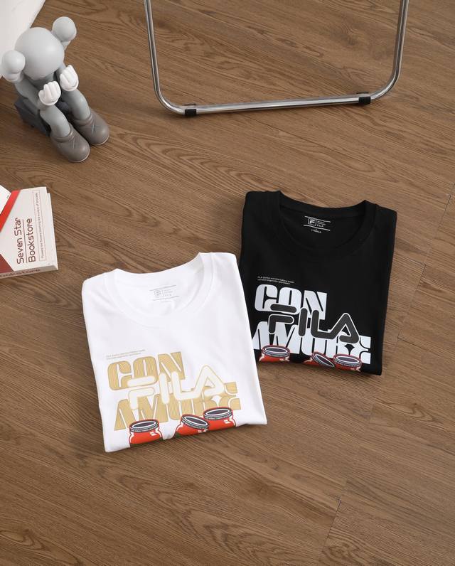 Carefully selected goods! Fila's new men's round neck short-sleeved T-shirt! Cl