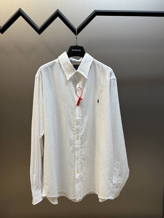 Ralph Lauren Embroidered Linen Shirt Selected from premium linen material, with