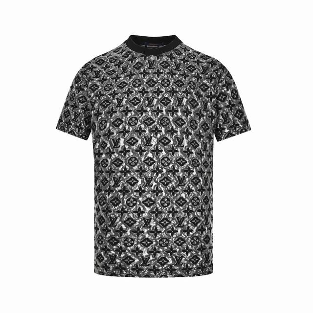 Louis Vuitton 23Ss double-layer mesh jacquard short-sleeved shirt Strictly prohi
