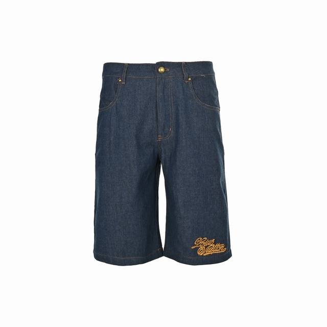 Louis Vuitton 25Ss Rope Embroidery Set Denim Shorts LvThese chambray shorts capt