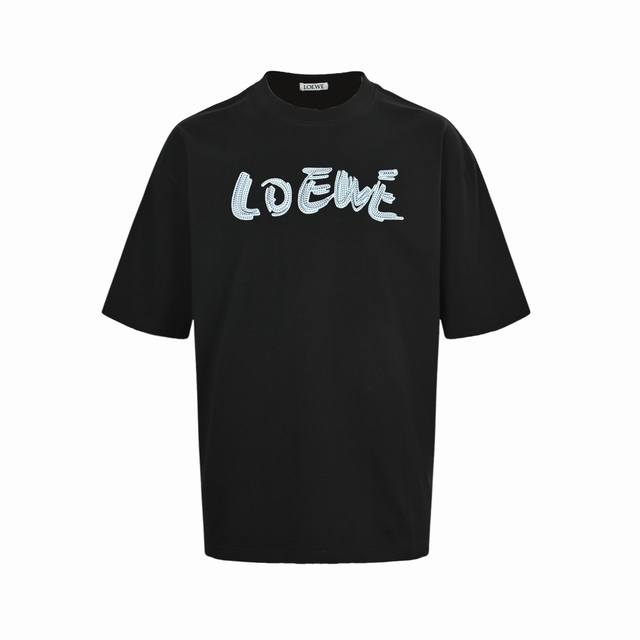 Loewe 25Ss dotted four-leaf clover print short sleeves The fabric is made of cus