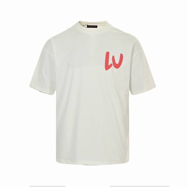 Louis Vuitton 24Ss Rainbow Logo 3D Foam Print Short Sleeves Purchase the origina