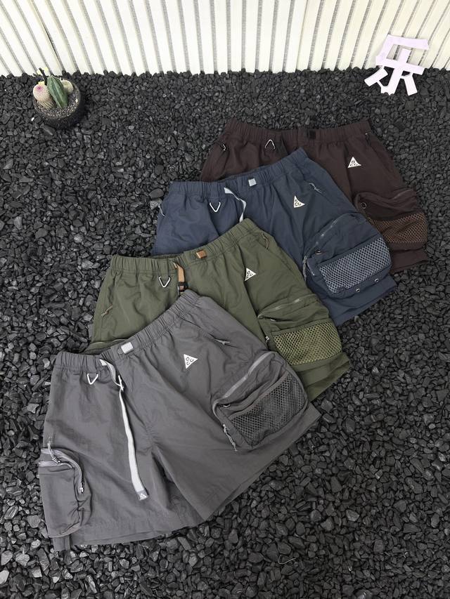 Acg-Woinc Snowgrass Cargo Shorts functional workwear pockets outdoor leisure sho
