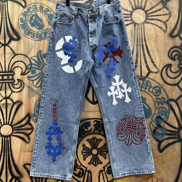 1866250FFF #Chrome Hearts Limited Series New City Limited Jeans Chrome Hearts Ci