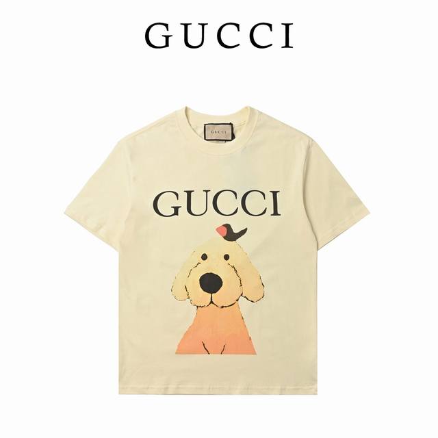 Gucci Gucci cartoon high-weight short-sleeved T-shirt Made of custom knitted % p