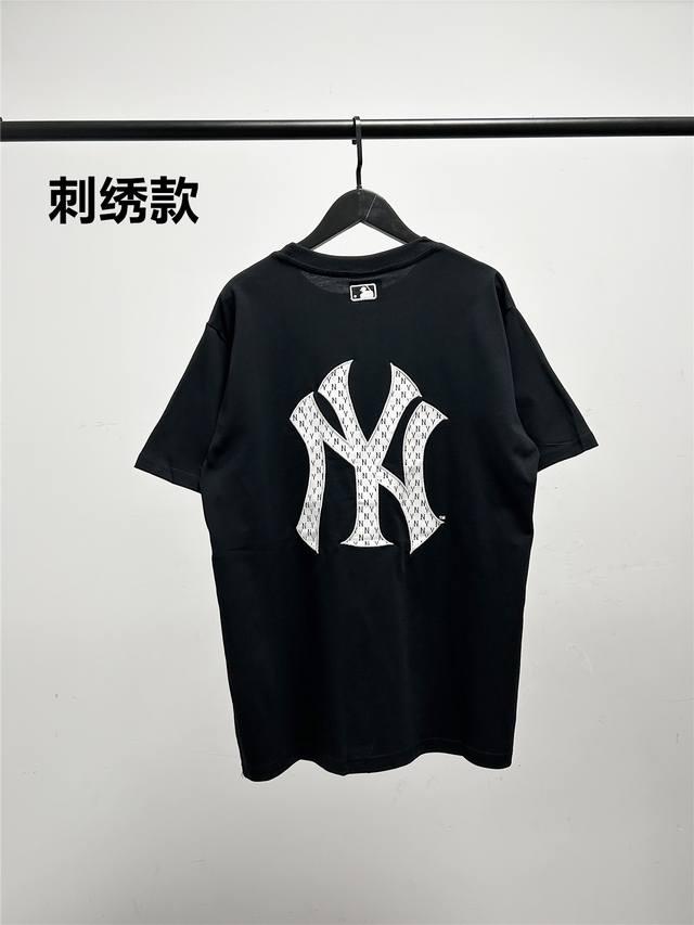 Mlb new style short-sleeved T-shirt with full print and embroidery of old flower