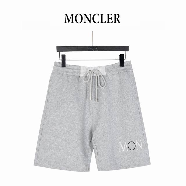 Moncler 25Ss side letter logo and back pocket badge embroidered shorts Made of h