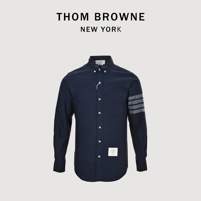 Thom Browne Tb 24Fw flannel long-sleeved shirt Custom high-count thickened Turki