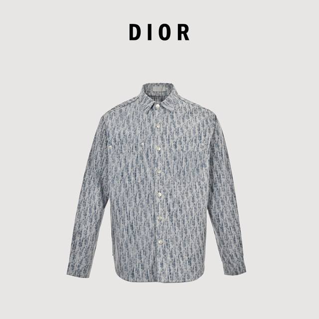Dior 22Ss classic full print denim shirt jacket Original version, different from