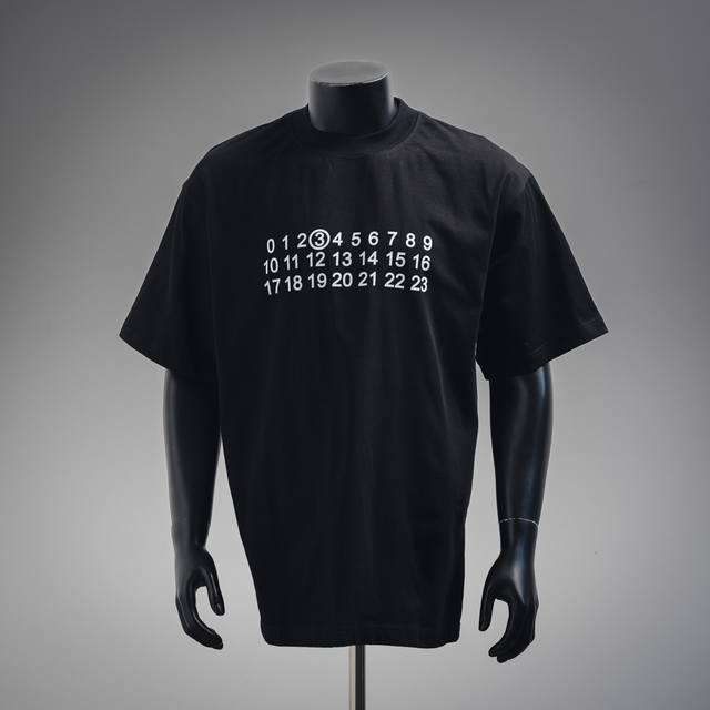 Maisonmargiela 25Ss Maisonmargiela 3-letter printed short-sleeved T-shirt The lo