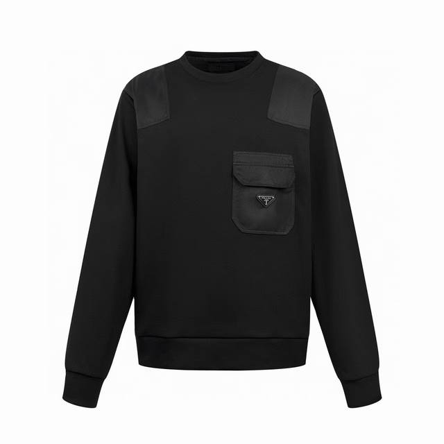 Prada triangle logo nylon sweatshirt spot SML Xl DDD