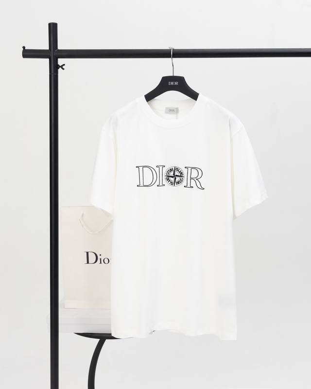 Top version. Official website quality Dior Stone Island co-branded embroidered s