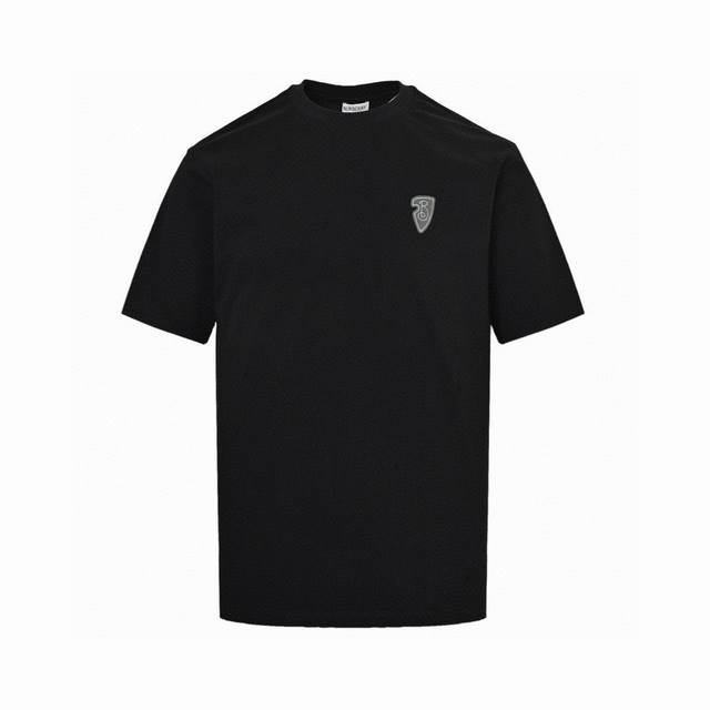 BURBERRY Summer new style warhorse knight foam print round neck short-sleeved T-