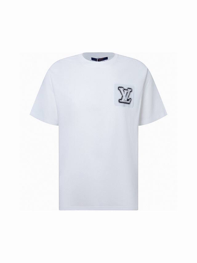 Louis Vuitton New summer style round neck short-sleeved T-shirt with embroidered