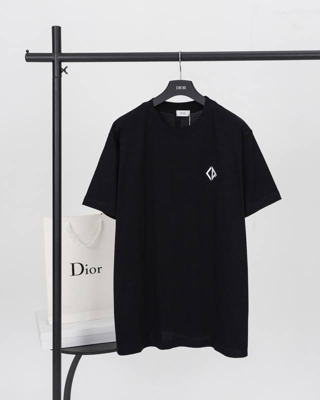 Top version. Official quality Dior 25 new reflective heat transfer short-sleeved