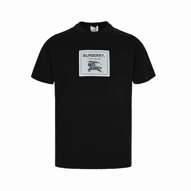 Burberry 23Ss Warhorse Logo Short Sleeve The fabric is made of pure cotton wool