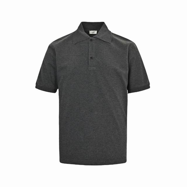 Saint Laurent Slp chest small logo embroidery Polo short sleeves Original Hangzh