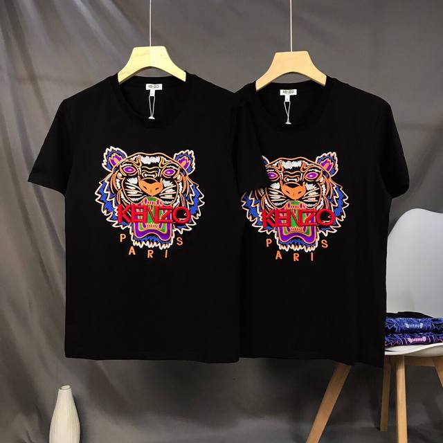 High quality New Takata Ken tiger head couple style letter tiger head short-slee