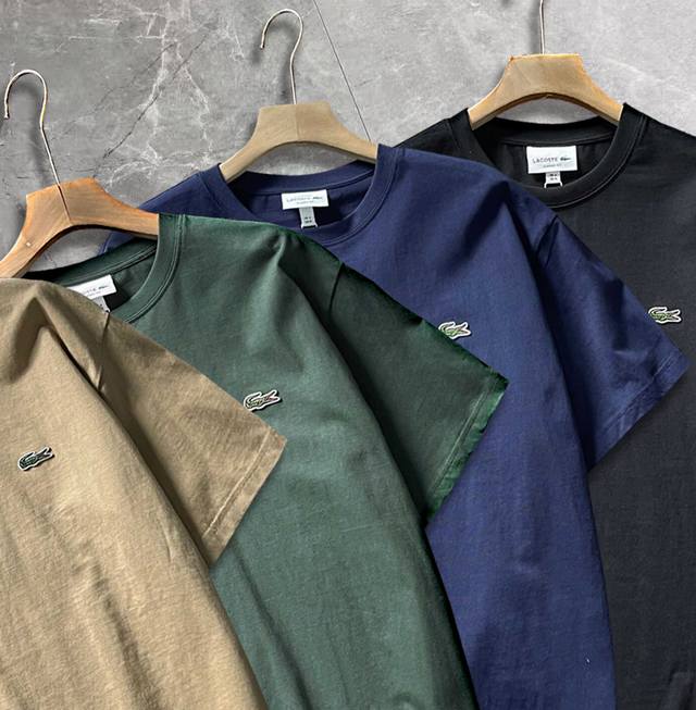 High quality Lacoste French crocodile men's classic basic style 7 colors casual