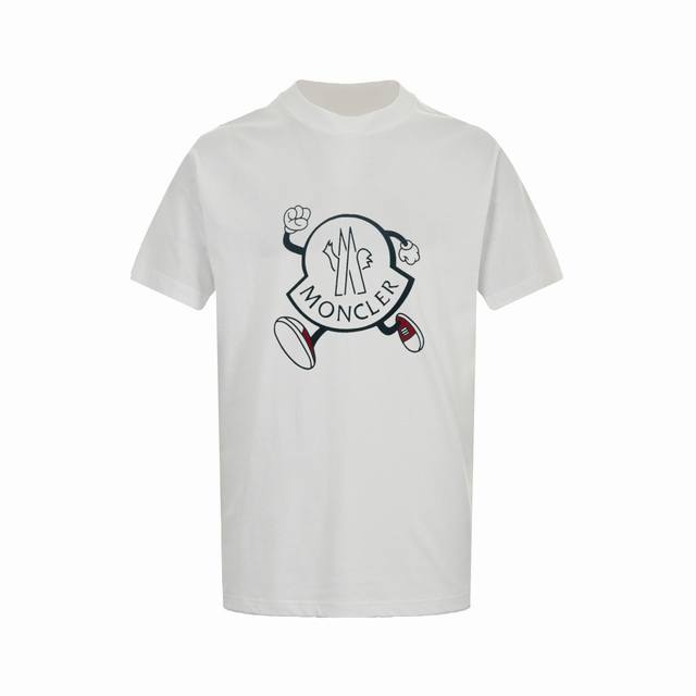 Moncler Running Man Printed Short Sleeve T-shirtThe fabric is 280g double yarn f