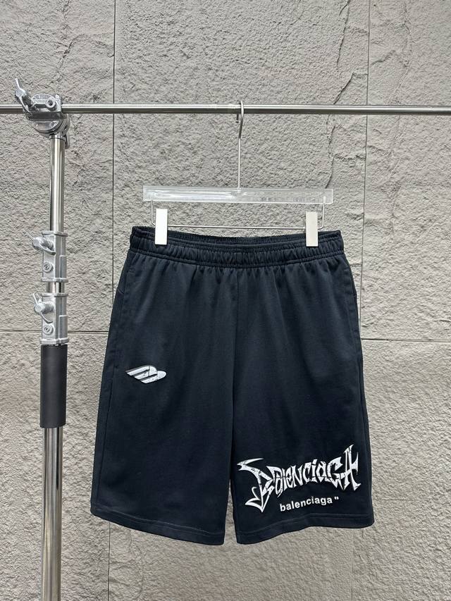 High quality 25 new Balenciaga logo letter casual shorts. Customized pure cotto