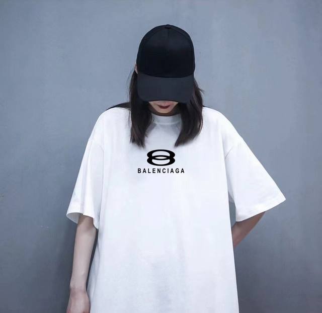 Balenciaga Balenciaga Xiao Yangge's same style round neck short-sleeved half-sle