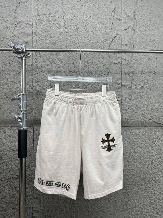 Chrome Hearts Ch Chrome Hearts 2025Ss new cross casual shorts. Customized pure c