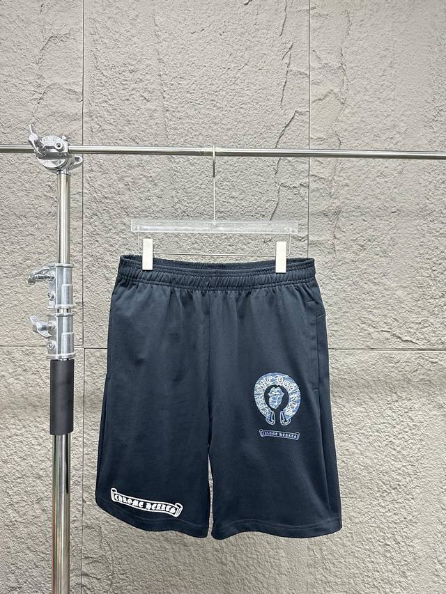 Chrome Hearts Ch Chrome Hearts 2025Ss new cross casual shorts. Customized pure c