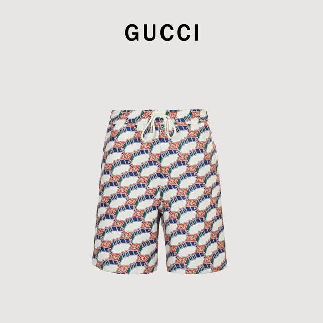 Gucci Gucci Gg full print shorts The printing uses Japanese imported pearl paste