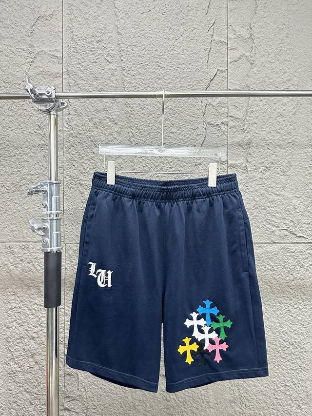 Chrome Hearts Ch Chrome Hearts 2025Ss new cross casual shorts. Customized pure c