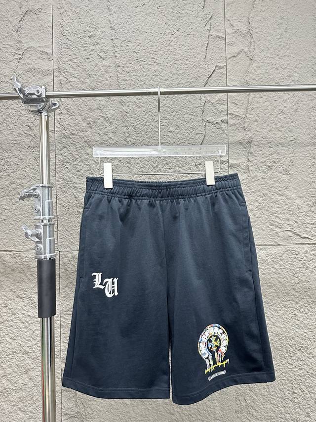 Chrome Hearts Ch Chrome Hearts 2025Ss new cross casual shorts. Customized pure c